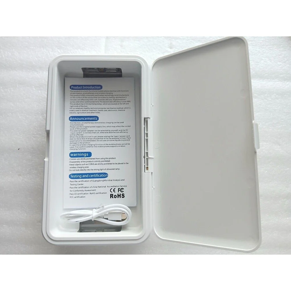 USB Ultraviolet Sterilizer Box – For Keys, Wallet, Cell Phone – Used